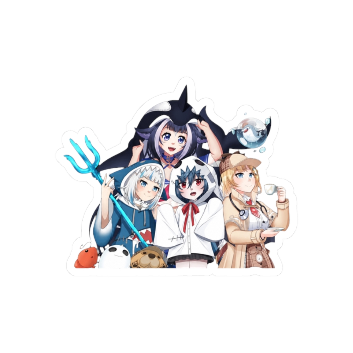 Shylily, Gura, Yuko and Ame - alternate angle 3, merchandise