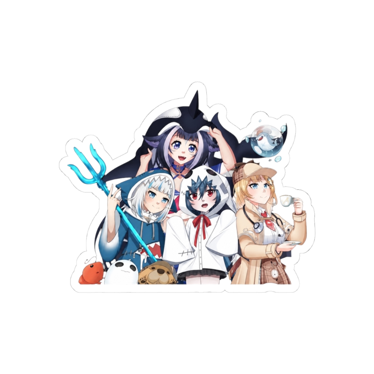 Shylily, Gura, Yuko and Ame
